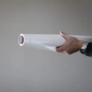 Rollo de 25 hojas electrostáticas - En blanco